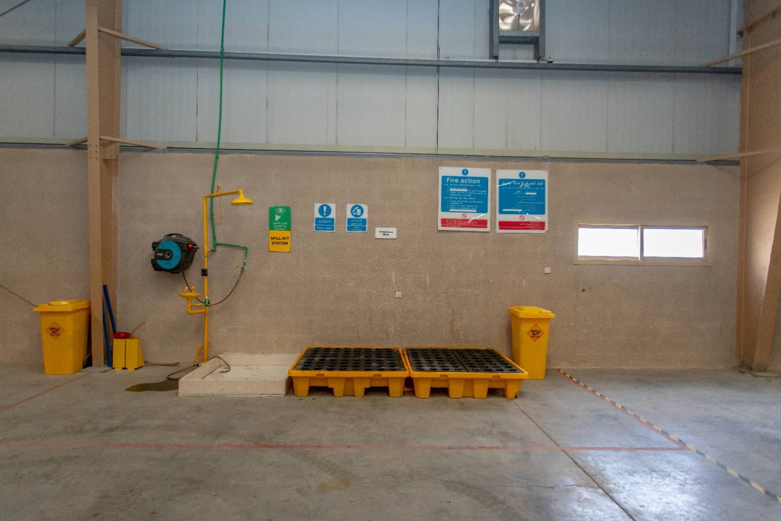 Safety Station — Spill Kit & Eye Wash