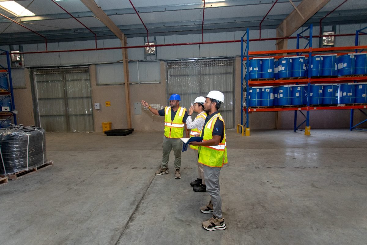 Warehouse walkthrough with the operations team